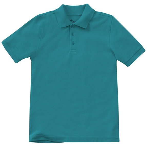 Classroom School Uniforms Adult Short Sleeve Pique Polo 58324, 5XL, Teal