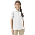 thumbnail image 1 of Classroom School Uniforms Adult Short Sleeve Pique Polo CR832X, 2XL, SS White, 1 of 7