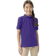 thumbnail image 1 of Classroom School Uniforms Adult Short Sleeve Pique Polo CR832X, 3XL, Dark Purple, 1 of 7