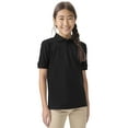 thumbnail image 1 of Classroom School Uniforms Adult Short Sleeve Pique Polo CR832X, 3XL, SS Black, 1 of 7