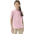 thumbnail image 1 of Classroom School Uniforms Adult Short Sleeve Pique Polo CR832X, M, Pink, 1 of 7