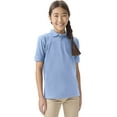 thumbnail image 1 of Classroom School Uniforms Big Kid Short Sleeve Pique Polo CR832Y, M, SS Light Blue, 1 of 7