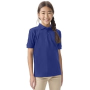 Classroom School Uniforms Adult Short Sleeve Pique Polo CR832X, M, SS Royal