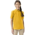 thumbnail image 1 of Classroom School Uniforms Big Kid Short Sleeve Pique Polo CR832Y, XL, Gold, 1 of 7