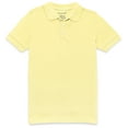 thumbnail image 1 of Classroom School Uniforms Adult Short Sleeve Pique Polo CR832X, XL, Yellow, 1 of 2