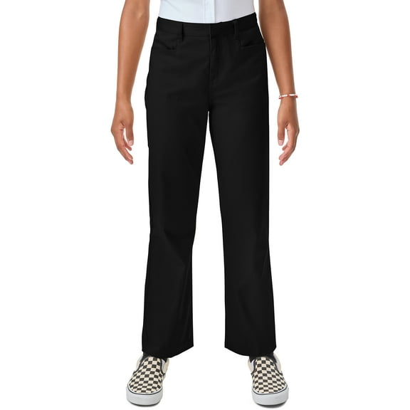 Classroom School Uniforms Adult Stretch Low Rise Pant 51074Z, 7/8, Black