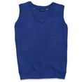 thumbnail image 1 of Classroom School Uniforms Adult V-Neck Sweater Vest 56914, XL, Royal, 1 of 3