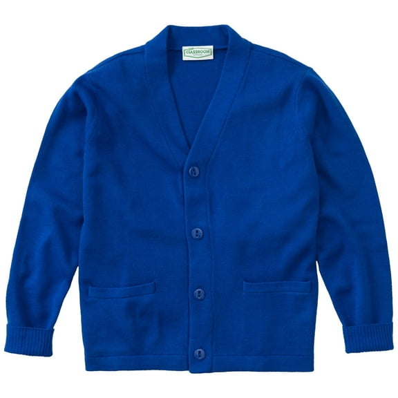 Classroom School Uniforms Big Kid Cardigan Sweater 56432, M, Royal