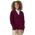 thumbnail image 1 of Classroom School Uniforms Big Kid Cardigan Sweater 56432, S, Burgundy, 1 of 7