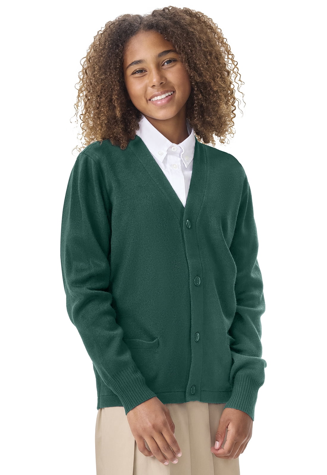 Classroom School Uniforms Adult Cardigan Sweater 56434, XL, Dark