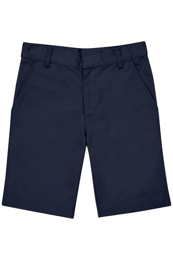 School Uniforms Big Kid Flat Front Shorts CR203L, 10, Dark Navy