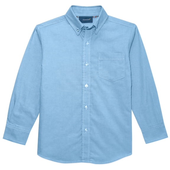 Classroom School Uniforms Big Kid Long Sleeve Oxford Shirt 57672