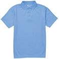 thumbnail image 1 of Classroom School Uniforms Big Kid Moisture Wicking Polo CR860Y, L, SS Light Blue, 1 of 3
