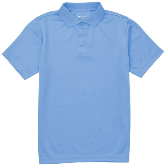 Classroom School Uniforms Big Kid Moisture Wicking Polo CR860Y, L, SS Light Blue