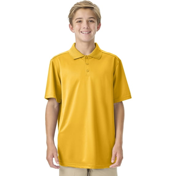 Classroom School Uniforms Big Kid Moisture Wicking Polo CR860Y, M, Gold
