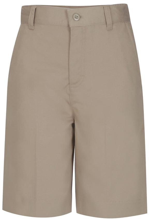 School Uniforms Big Kid Plus Flat Front Shorts 52943, 20h, Khaki