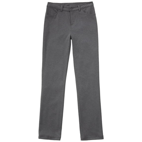Classroom School Uniforms Big Kid Ponte Tapered Leg Pant 51142AZ, 10, Heather Gray