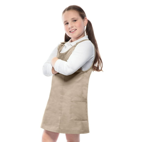 Classroom School Uniforms Big Kid Prince Short Sleeve Seam Jumper 54912, 16, Khaki