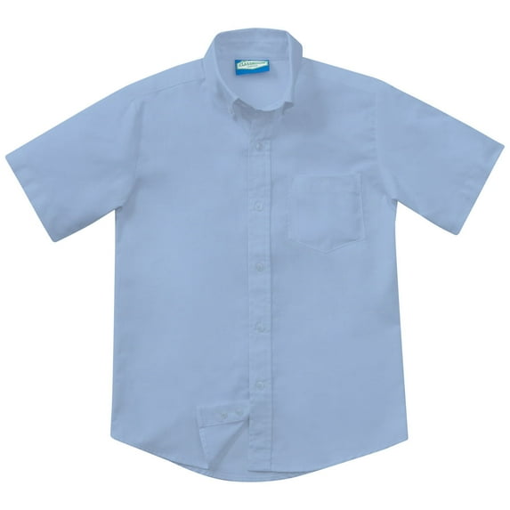 Classroom School Uniforms Big Kid Short Sleeve Oxford Shirt 57663, 14H, Light Blue