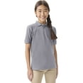 thumbnail image 1 of Classroom School Uniforms Big Kid Short Sleeve Pique Polo CR832Y, XL, Heather Gray, 1 of 6