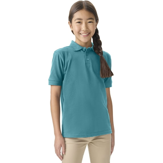 Classroom School Uniforms Big Kid Short Sleeve Pique Polo CR832Y, XL, Teal