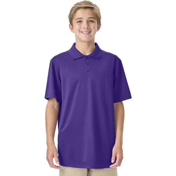 Classroom School Uniforms Kids' Moisture Wicking Polo with Short Sleeves