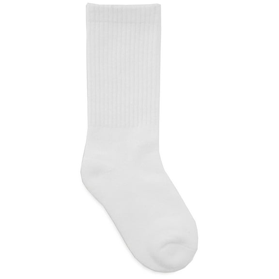 Classroom School Uniforms Little Kid Athletic Crew 3 Pack Socks 5HM401, XL, White