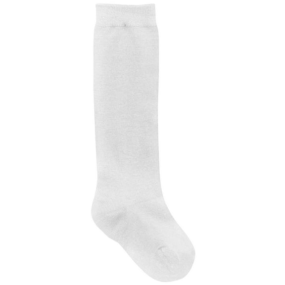 Classroom School Uniforms Little Kid Opaque Knee Hi 3 Pack Socks 5HF101, L, White
