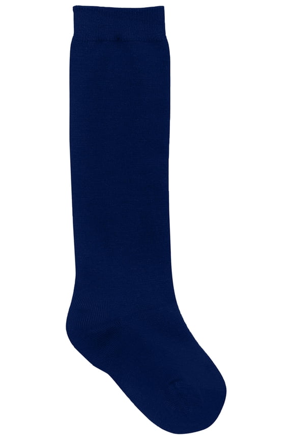 School Uniforms Little Kid Opaque Knee Hi 3 Pack Socks 5HF101, M, Dark Navy