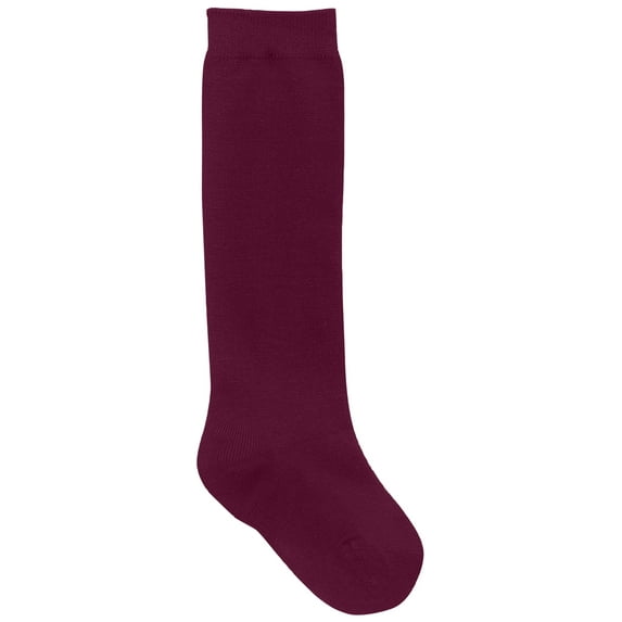 Classroom School Uniforms Little Kid Opaque Knee Hi 3 Pack Socks 5HF101, S, Burgundy