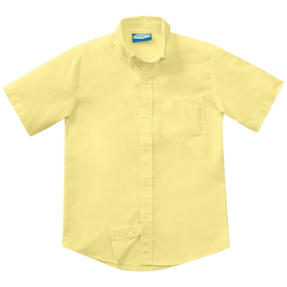 Classroom School Uniforms Little Kid Short Sleeve Oxford Shirt 57661, 5, Yellow