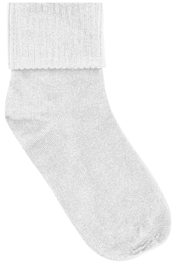 School Uniforms Little Kid Triple Roll 3 Pack Socks 5HF111, S, White