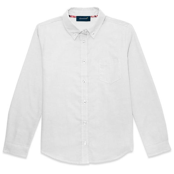 Classroom School Uniforms Long Sleeve Oxford Shirt