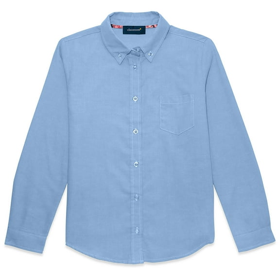Classroom School Uniforms Long Sleeve Oxford Shirt