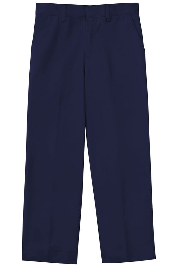 School Uniforms Male Big Kid Flat Front Pant 50363, 16H, Dark Navy