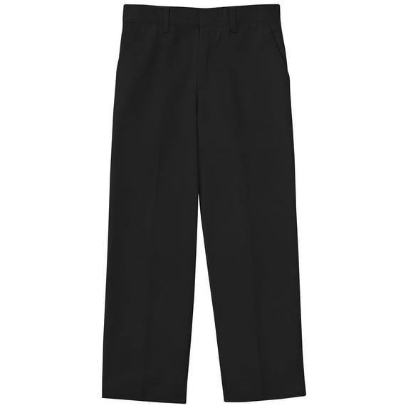 Classroom School Uniforms Male Little Boys Flat Front Adjustable Waist Pant 50361A, 5, Black