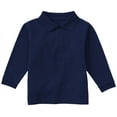 thumbnail image 1 of Classroom School Uniforms Toddler Long Sleeve Pique Polo CR835D, 3T, SS Navy, 1 of 3