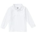 thumbnail image 1 of Classroom School Uniforms Toddler Long Sleeve Pique Polo CR835D, 3T, SS White, 1 of 3