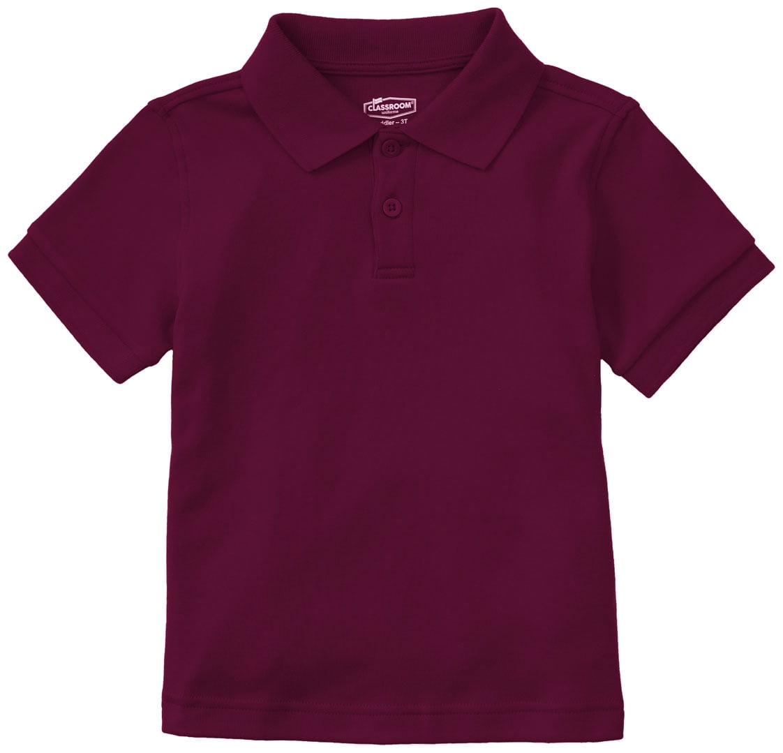 Classroom School Uniforms Toddler Short Sleeve Interlock Polo CR891D