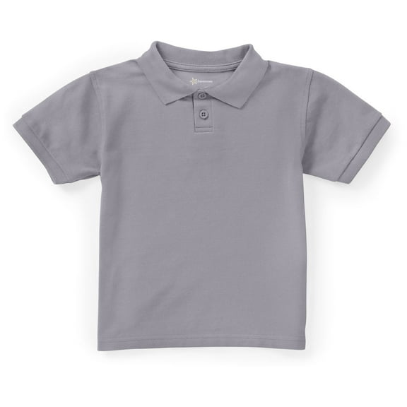 Classroom School Uniforms Toddler Short Sleeve Pique Polo CR832D, 2T, Heather Gray