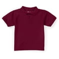 thumbnail image 1 of Classroom School Uniforms Toddler Short Sleeve Pique Polo CR832D, 3T, Burgundy, 1 of 3