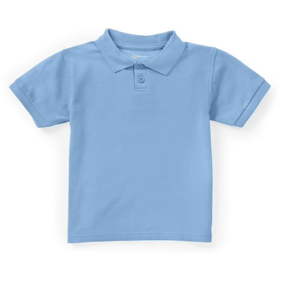 Classroom School Uniforms Toddler Short Sleeve Pique Polo CR832D, 4T, SS Light Blue