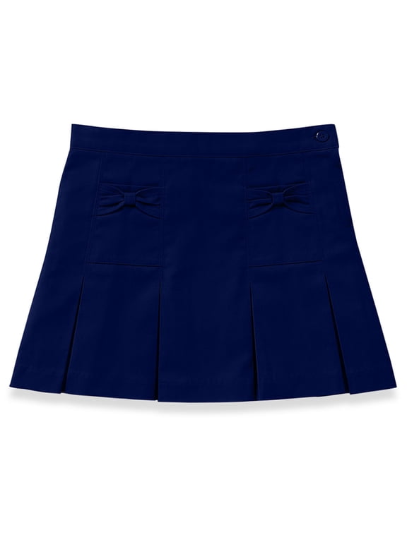School Uniforms Toddler Stretch Bow Pocket Scooter 55980Z, 4T, Dark Navy