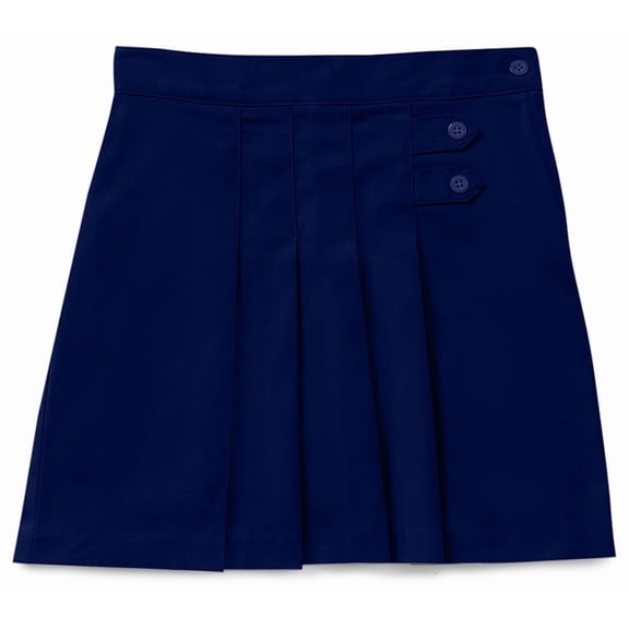 Classroom Uniforms for Girls Pleated Tab Scooter with Built-In Poly Knit Shorts and Side Zip