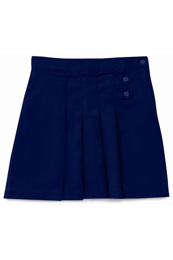 Uniforms for Girls Pleated Tab Scooter with Built-In Poly Knit Shorts and Side Zip