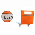 thumbnail image 1 of Classroom Seat Back Chair Pockets Organizer, Slide‑On Hanging Desk Storage Sack with Clear Name Card Slot, 1 of 9