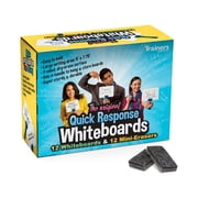 Classroom Set of 12 Quick Response Whiteboards w/ mini-erasers
