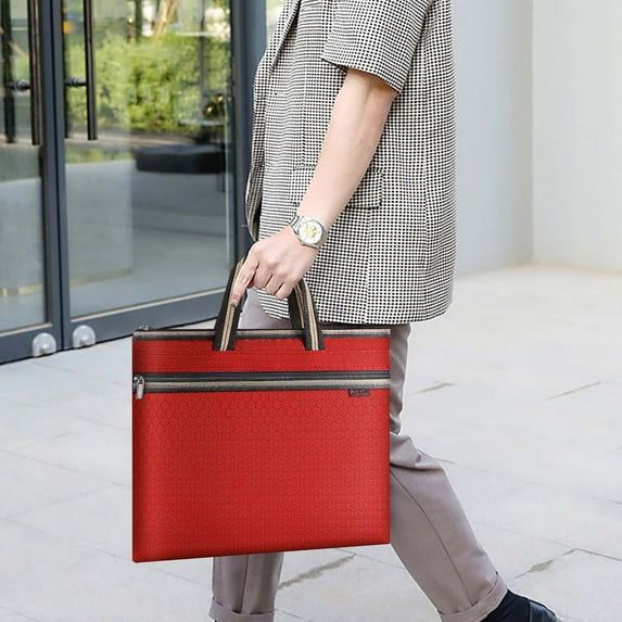 Classroom Supplies, Business Briefcase Men's Cloth Portable File Bag A4 Waterproof Office Data Bag, Women Gifts
