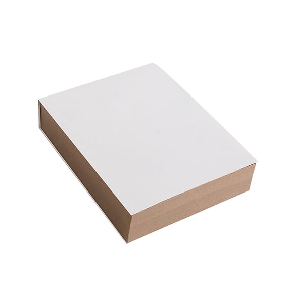 Classroom Supplies, Thickened 200 Blank Sketchbook Kraft Paper Draft Paper Maths Notebook Easy To Tear Portable Paper Notebook Log Colour Draft Paper, Teacher Gifts