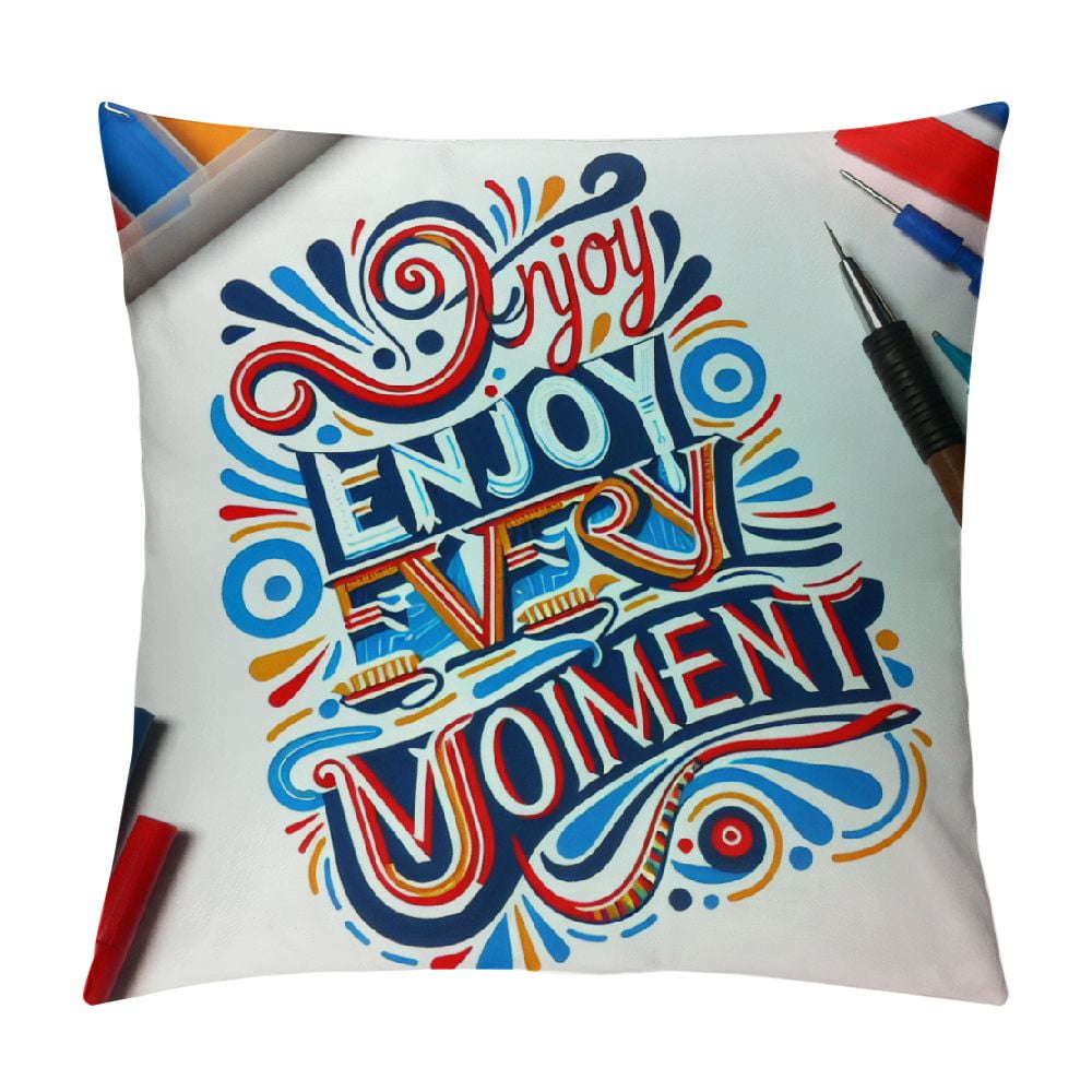 Classroom Throw Pillow Covers Inspirational Quotes Pillow Cases